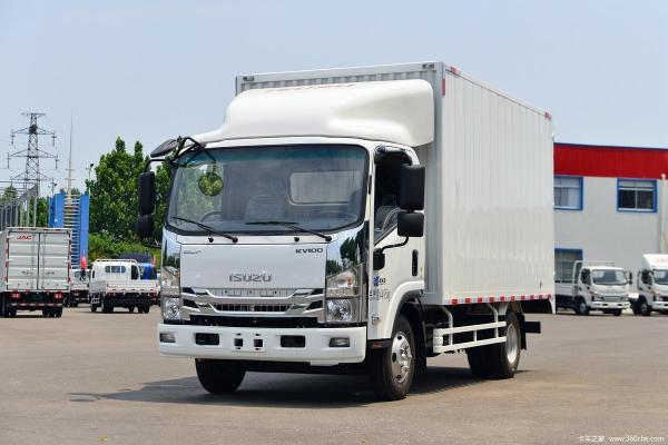 Factory Supply 4X2 ISUZU 131HP Truck Van Trucks Cargo Van Truck