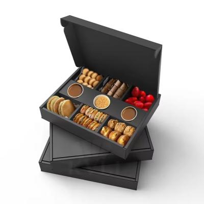 Boîte de livraison de biscuits en papier kraft de qualité alimentaire avec taille personnalisée acceptée et logo