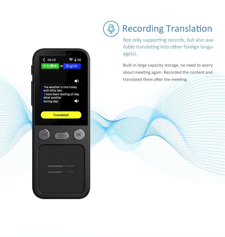 T16 Smart Instant Voice Translator Online Photo Recording Offline Translate Devices