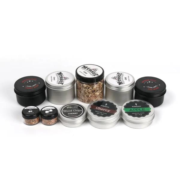 Chips de bois pour les fumeurs de cocktails audacieux 4 paquets de noix de pécan cerisier chêne pomme Chips de bois pour les boissons Whiskey Chips de fumeur