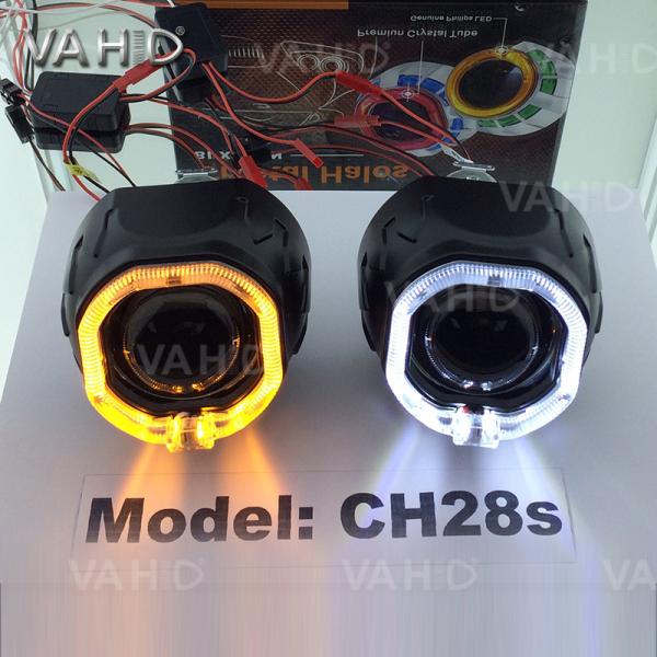 CH28S  2.5inch Square Crystal angel eye Bixenon Car hid xenon projector kit