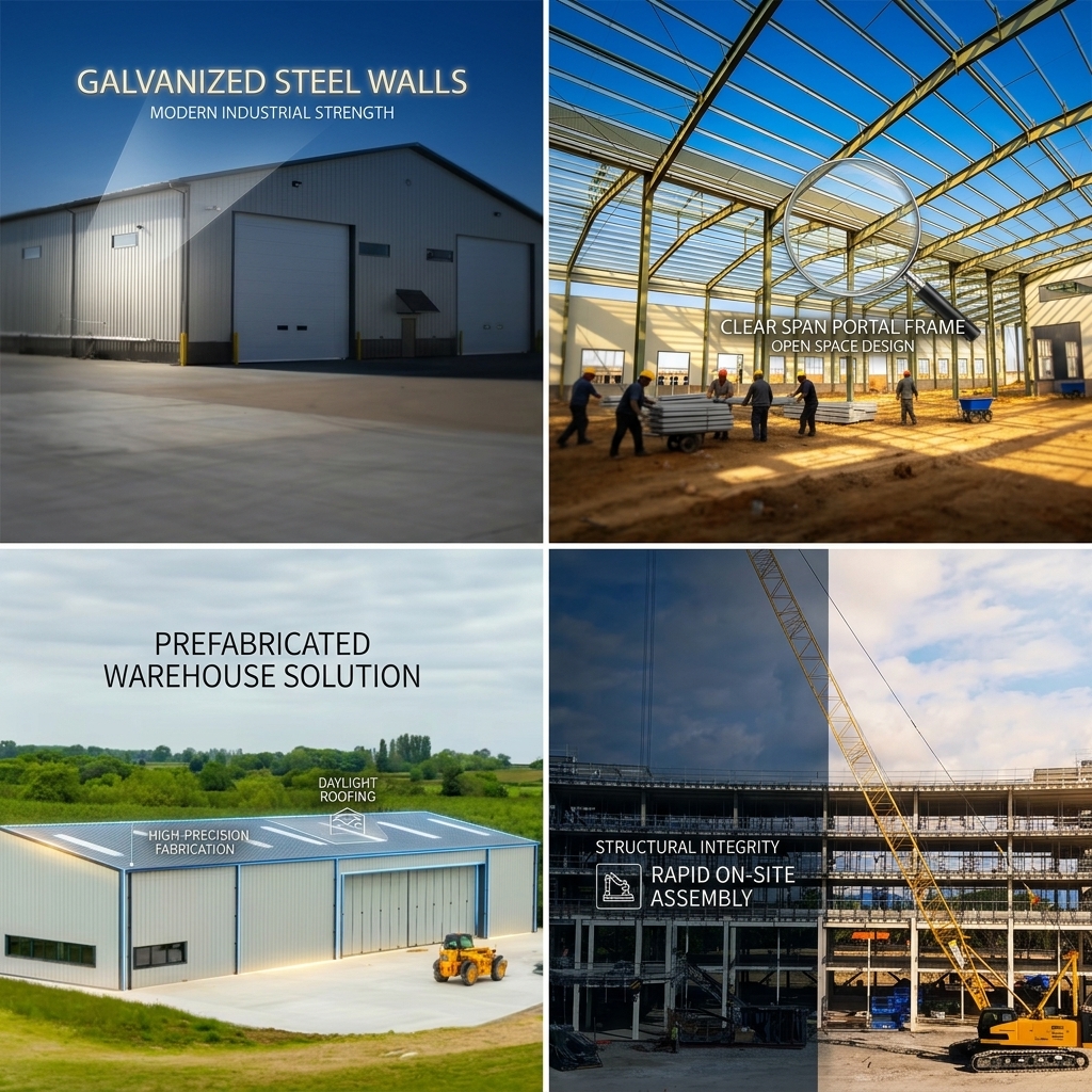 Insulated Sandwich Panel Steel Warehouse Building Rock Wool EPS Wall Roof Energy