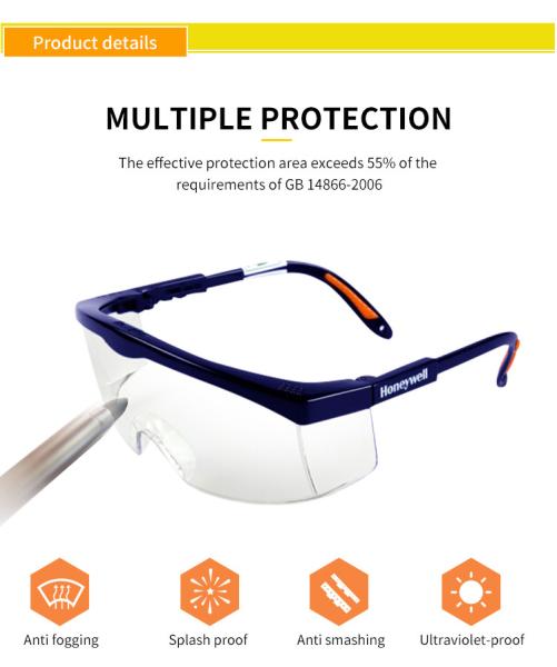 38g Dustproof Industrial Safety Medical Goggles Clear PC Protective For Gas Cutting
