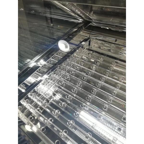 Curved Glass Ice Cream Showcase Freezer 16 Pans 1510*1100*1280mm Customized Color