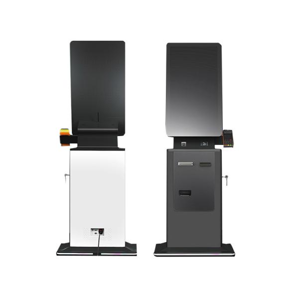 27 32 Inch Hotel Check in Touch Screen Self Payment Kiosk Card Dispenser Bill Cash Acceptor Queuing Hospital Kiosk