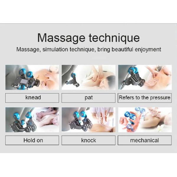 Zero Gravity Pu Leather Heated Massage Chair 50Hz 120W Seat Vibration