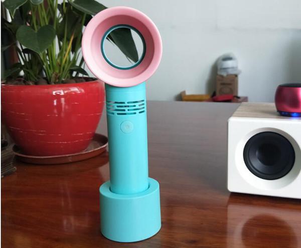 USB Mini Leafless Fan Portable Handheld Chargeable Mini Bladeless Fan