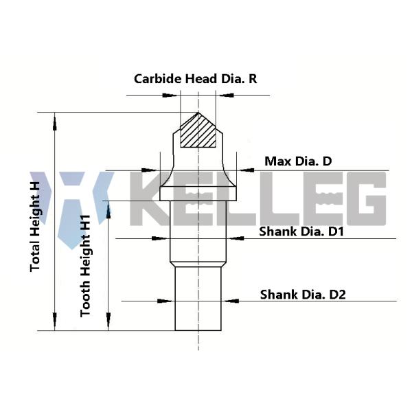Bullet Teeth Auger Teeth Conical Teeth for Foundation Drilling Tungsten Carbide Bullet Drill