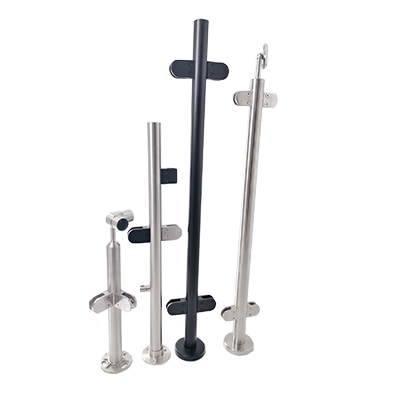 Handrail Railing Post System 1100MM Floor Mounting  Cable Railing Support Post