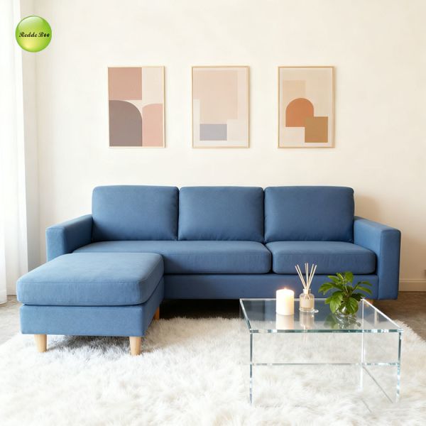Ottoman Flex Deep Seat Sectional Couch 3 Seater L Shape Sofa Machine Washable