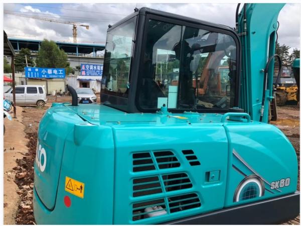 5950kg Used Excavator Machine Kobelco60 With 42.4kw Rated Power