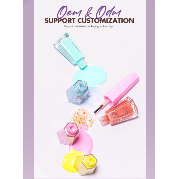 OEM ODM Children Water Base Nail Polish Sensitive Skin Friendly