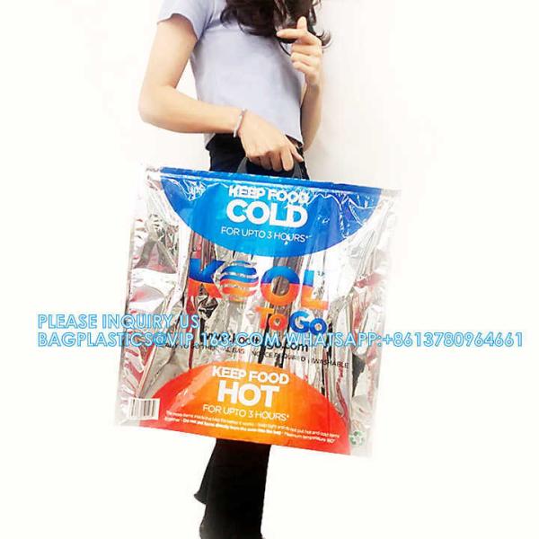 Disposable Sealable Food Travel Insulation Aluminum Foil Thermal Bag Factory price insulated lunch bag