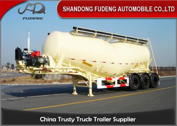 Reinforced Steel 40 CBM Bulk Cement Tanker Trailer With Rear Led Lights