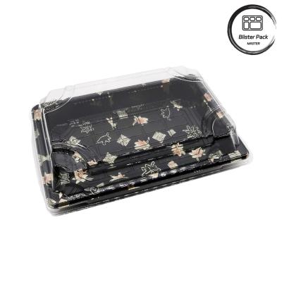 Premium Japanese Style Disposable Plastic Sushi Tray Ideal for Professional and Home Use