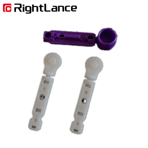 Single Use Twist Blood Lancet With Tri Beveled Needle Diabetes Device Stainless Steel