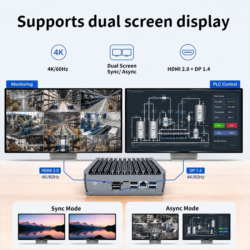 Intel Celeron J6412 Processor Soft Router With 6 Lan 1 HD-MI 1 DP