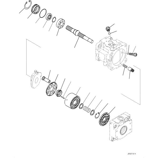 Гидронасос экскаватора стопорного устройства проводника шарика разделяет 708-3С-13370 для ПК35МР ПК38УУ ПК40МР