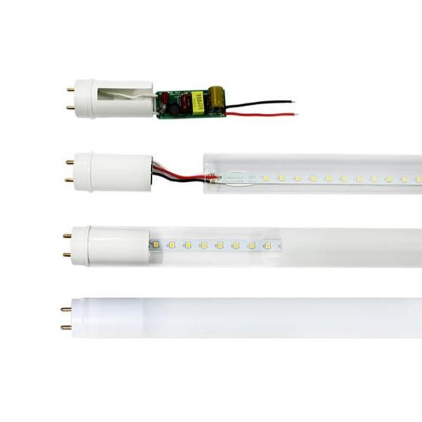 PC Body 330° Beam Angle 110lm/W T8 18w Led Tube Light