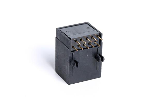 10 Pin RJ45 with 90 Degree Vertical Modular Female PCB Jack cat5e rj45 connector Price TM59A011SXX11