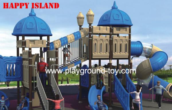 Red Blue Yellow  Outdoor Playground Equipment For Park  1040 x 550 x 540