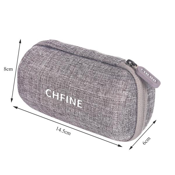 Portable Leather Luxury EVA Watch Case 14.5*8*6 CM Single Zipper