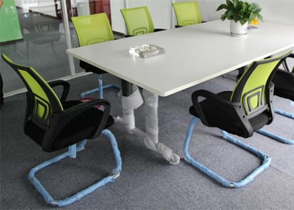 Fabric 55cm Width Revolving Mesh Computer Chair , Armrest Office Chair