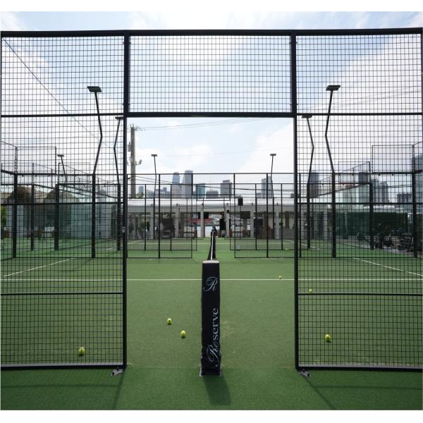 Indoor Padel Courts / Pro Padel Courts Artificial Turf Court Black Red Yellow Green Custom Tennis Court IE60502 Standard
