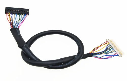 2*10 Pin Lcd Lvds Cable DF19G-20S-1C 20 Pin Crimp Terminal To Dupont 2mm Pitch 2 Rows