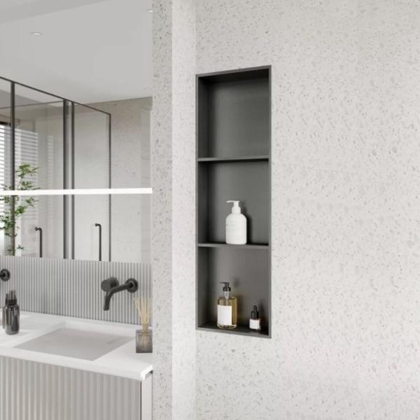 Stainless Steel Bathroom Storage Niche Customized Wall Niche For Bathroom