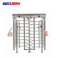 Porta completa da barreira do torniquete da altura da segurança pedestre de aço inoxidável do controle