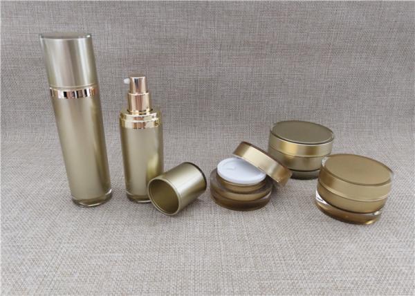 Straight Round Durable Acrylic Lotion Bottle Anti Bacterial 30 / 50G