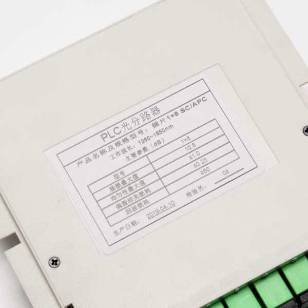Cassette Type LGX Box PLC Splitter Insertion 1x2 1x4 1x8 With SC APC Connector
