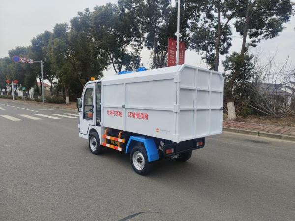 Four Wheel Side Hanging Bucket Truck Sanitation Electric Trash Collection Truck