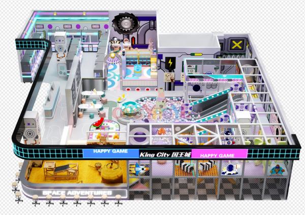 Space Theme Children Indoor Playground Equipment Safety Soft Play Indoor Playground For Commercial Center
