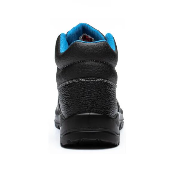 Sturdy Leather Safety Shoes For Womens Steel Toe Slip Resistant Boots Anti Static