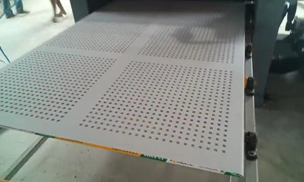 Perforated Gypsum Drywall Board Ceiling Machine Plaster False Ceiling Punching Machine For Small Business
