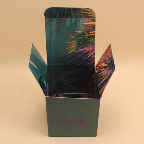 Custom Candle Packaging Box with Recycled Paper and Logo Printing