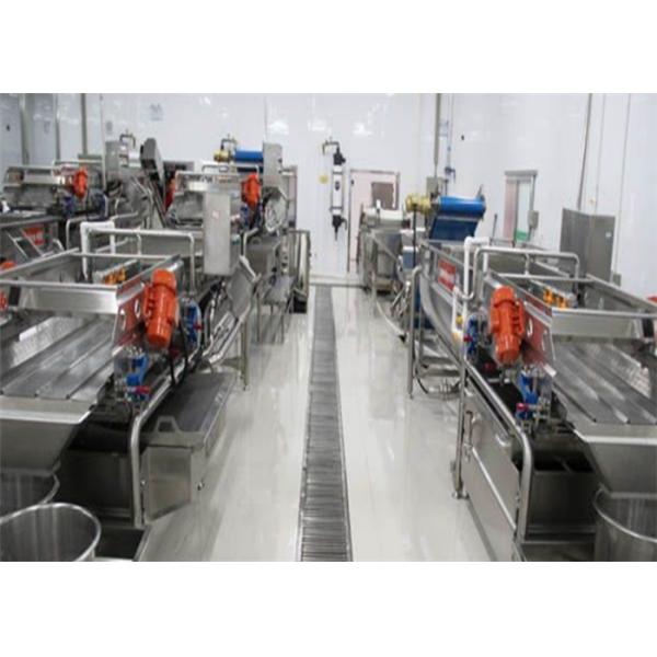 4.2KW Vegetable Cleaning Machine , Compact Structure Vegetable Washing Machine