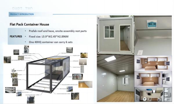 Fast Assembly Prefabricated Container Houses For Construction / Office