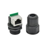 O conector impermeável dos ethernet Rj45 do ângulo direito protegeu a montagem do painel do fechamento do parafuso