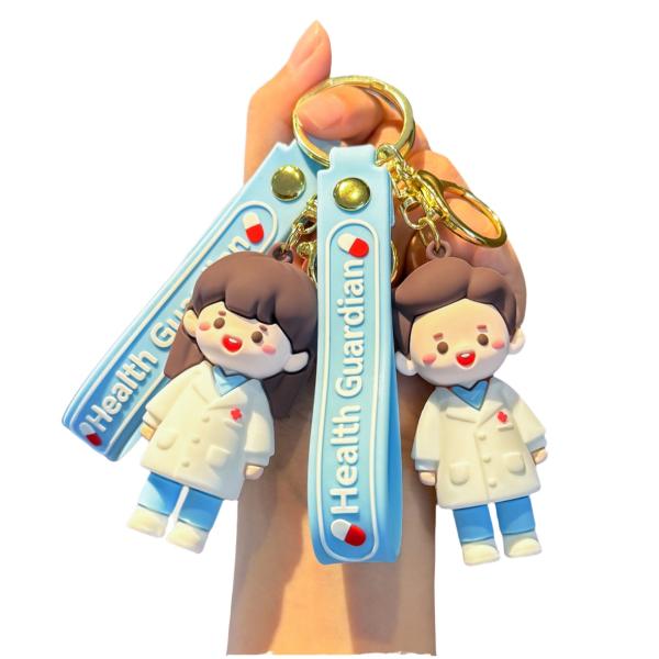 Promotional Business Gift Personalized 2D Keychains Custom 3D Soft PVC Rubber Keychain Plastic Key Chains