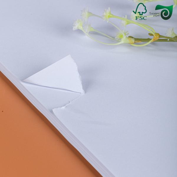 FSC Certified Waterproof Stone Paper 100gsm 190gsm  Tear Resistant For Notebook Making