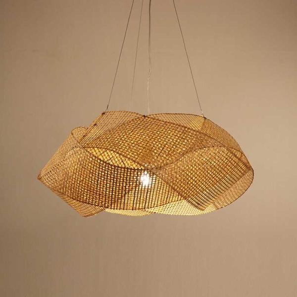 Rattan lantern pendant Lights For Indoor Kitchen Dining room Lighting Fixtures (WH-WP-02)