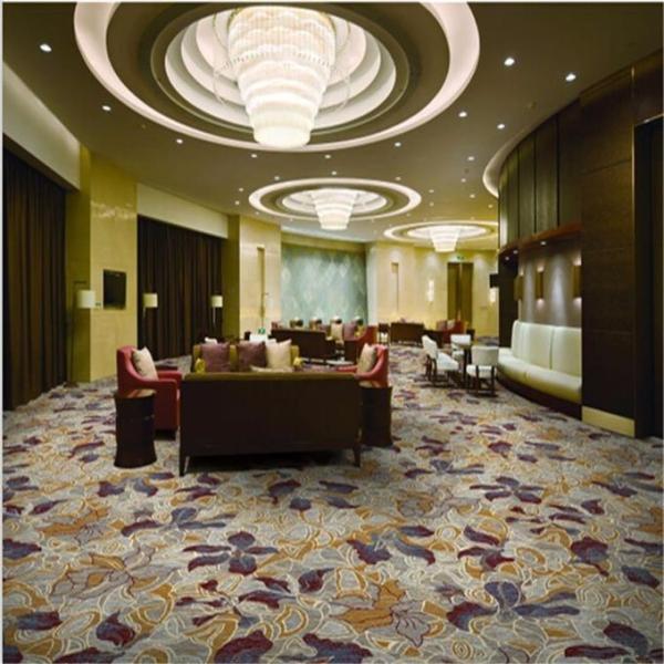 5 Star Hotel Carpet Flooring / Waterproof PVC Flooring Woven Technics
