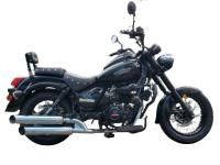 250cc Cruiser Chopper Motorcycle Two Pipe Muffler Oil Cooled Sport