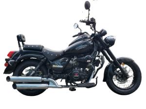 250cc Cruiser Chopper Motorcycle Two Pipe Muffler Oil Cooled Sport