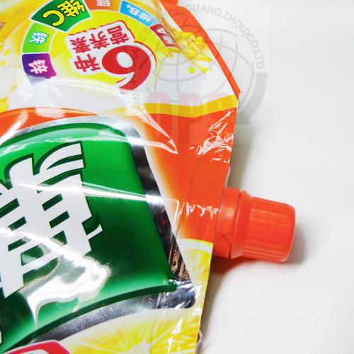 PE Liquid Pouch Bag With Spout , PET Printed Spout Pouch