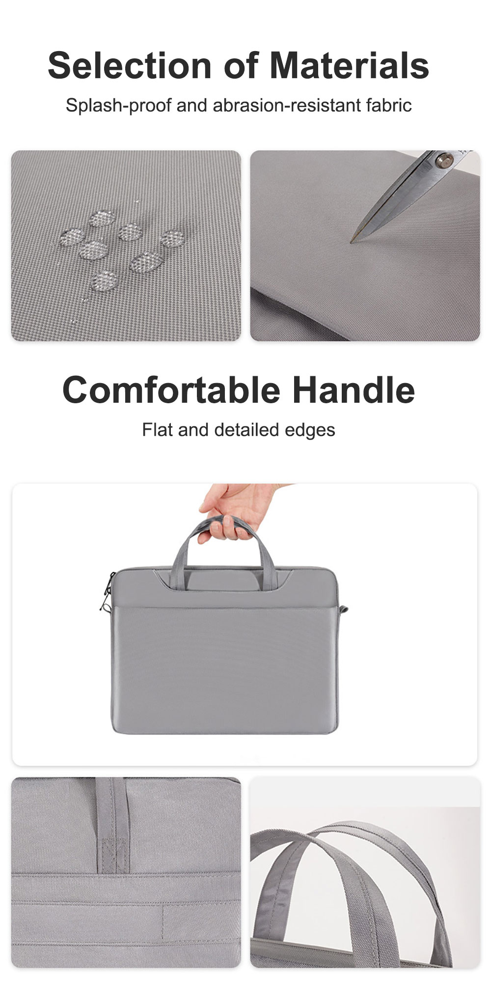For Laudtec 15.6-16.1 Inch Laptop Briefcase for Men Simple Polyester Waterproof Business Travel Bag Large Capacity Mac Book Wholesale OEM/ODM/Private Label
