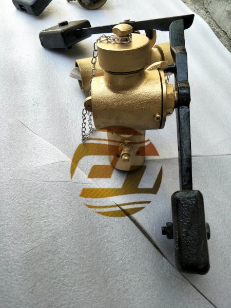 SELF-CLOSING VALVE FOR TANK SOUNDING. WITH VENT VALVE. MODEL-FH-40A  MATERIAL - BRONZE